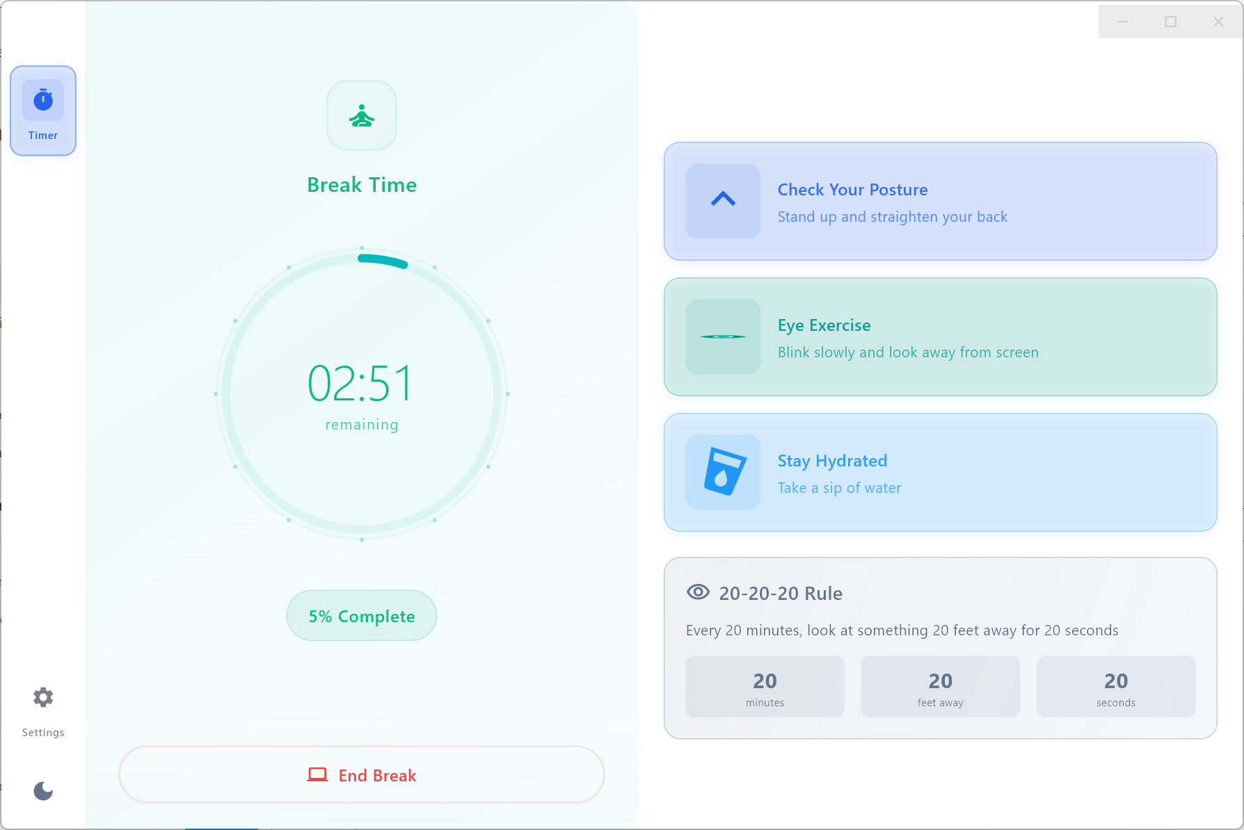 Pausitive Break Timer